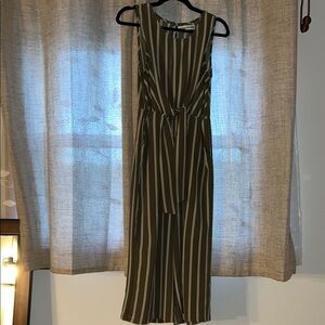 Striped Sleeveless Jumpsuit